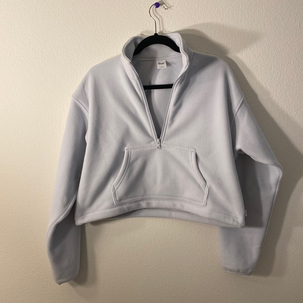 TNA Aritzia Polar Half Zip Sweater